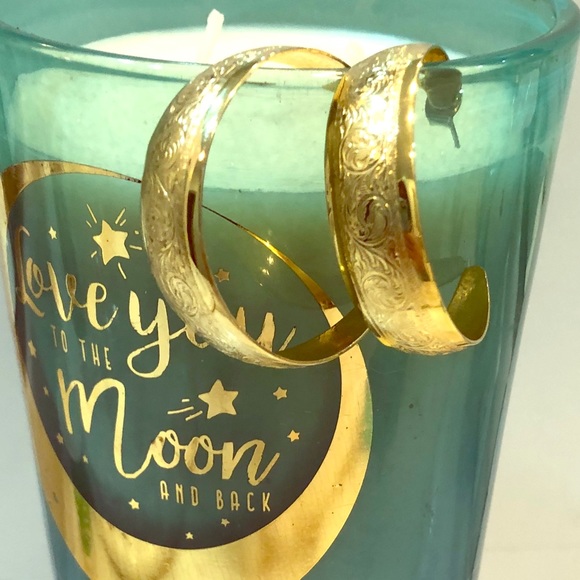 Jewelry - ‼️SOLD Gold-Washed Earrings; Beautifully Scrolled.